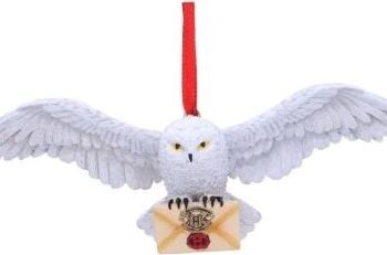 Harry Potter Julepynt Hedwig Med Brev Nemesis Now
