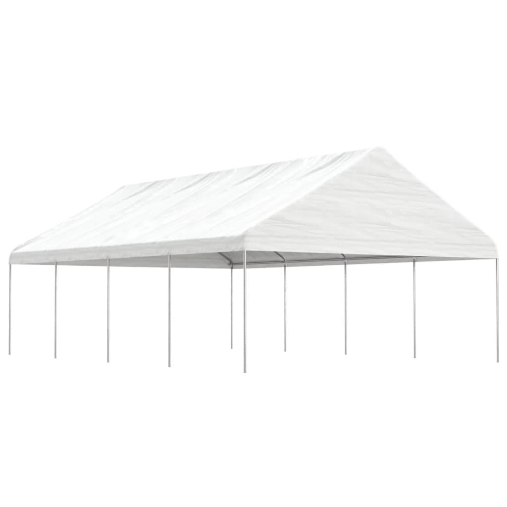 Havepavillon Med Tag Hvid