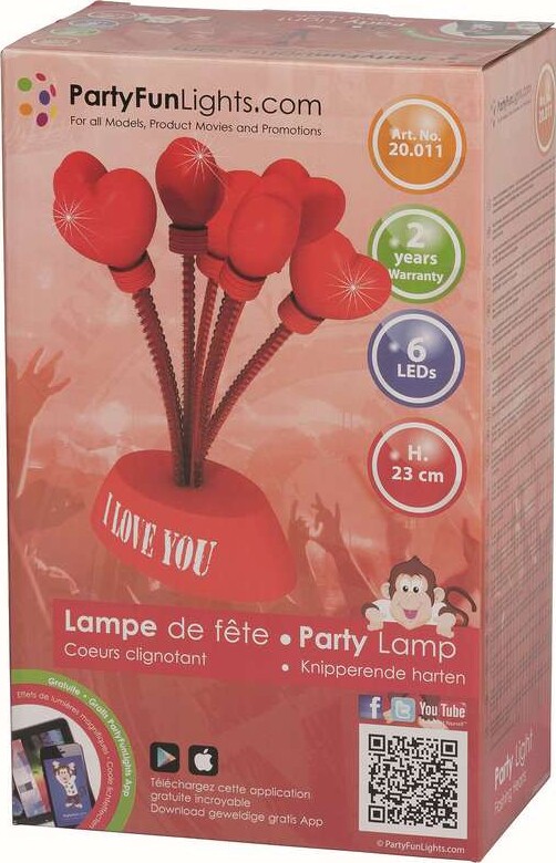 Hjerte Lampe Party Fun Lights