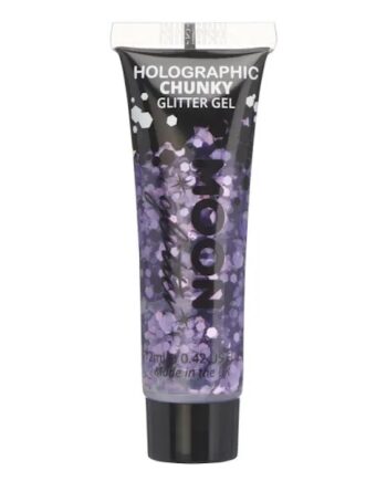 Holografisk Chunky Glitter Gel Lilla Moon Creations
