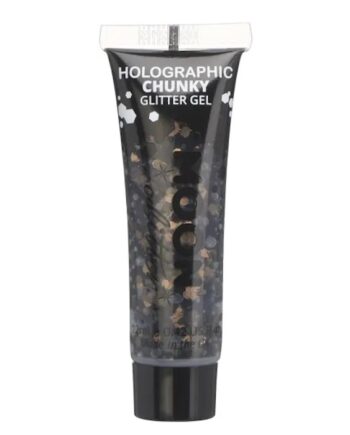 Holografisk Chunky Glitter Gel Sort Moon Creations