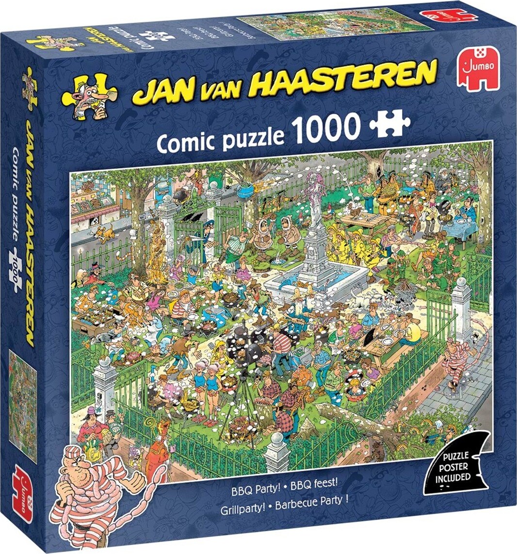 Jan Van Haasteren Puslespil 1000 Brikker Bbq Party Jumbo