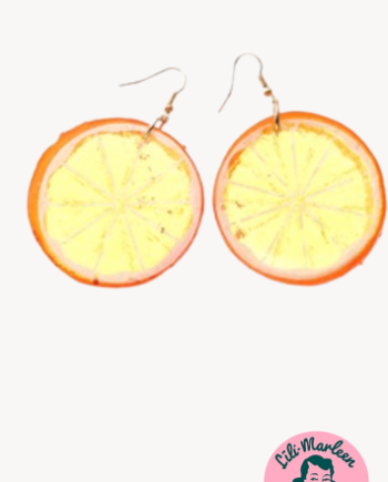 Juicy Slice Citrusøreringe Med Saftig Retrocharme