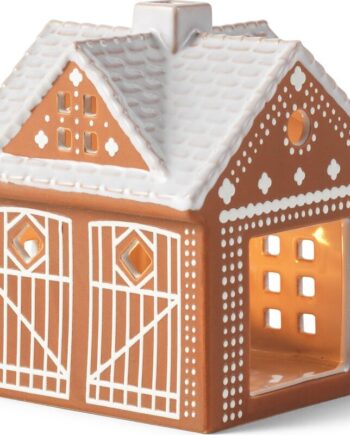 Kahler Gingerbread Lyshus Keramik 10x10x11