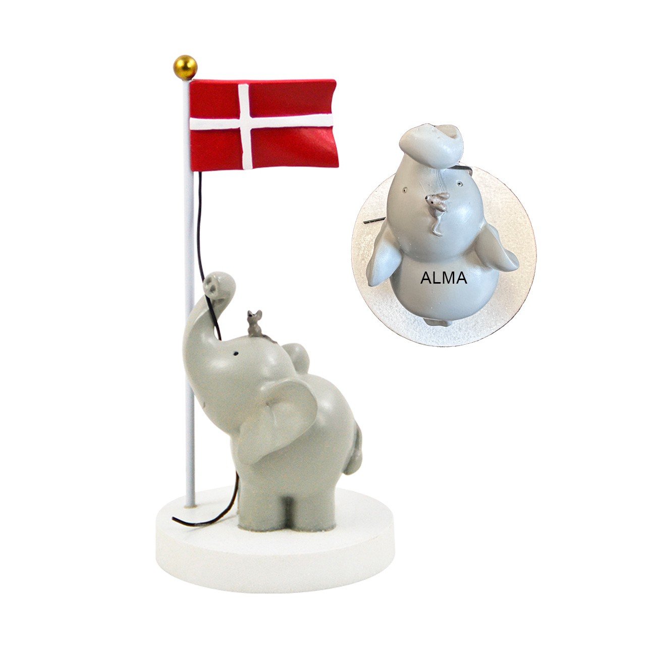Kids Friis Bordflag Elefant Mus