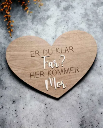 Klar Far Akryltekst