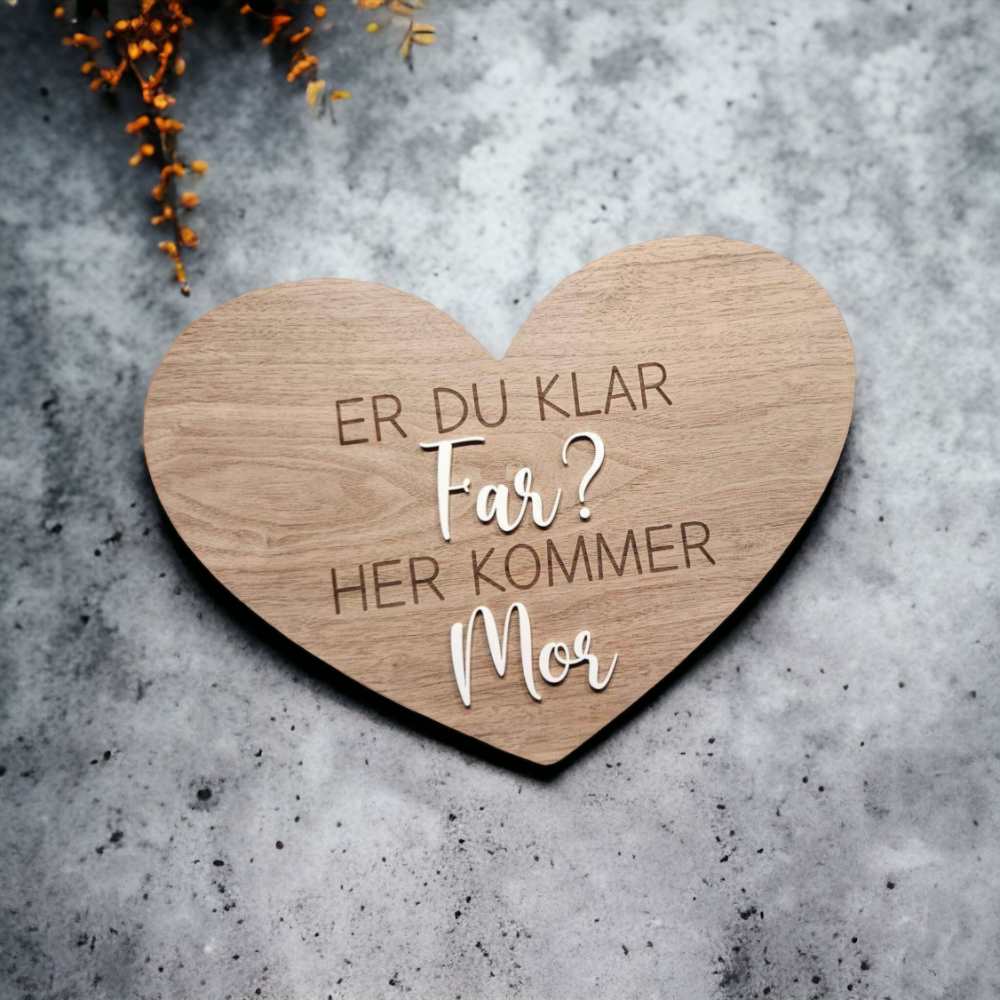 Klar Far Akryltekst