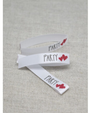 Label Party Hvid Stk
