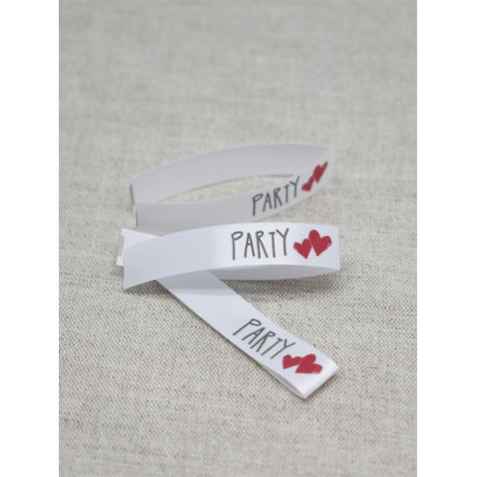 Label Party Hvid Stk
