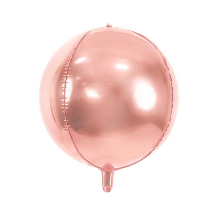 Metallisk Rose Gold Folieballon