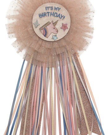 Mimi   Lula Badge Birthday Unicorn Celeste