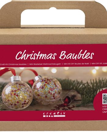Mini Diy Kit Julekugler Pailletter Creativ Company