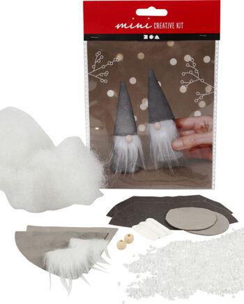 Mini Diy Kit Næsenisser Grå Creativ Company