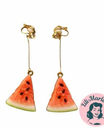 Miss Watermelon Clip Earrings