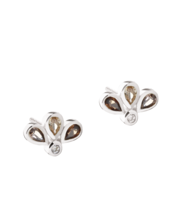 Nora Flower Brown  Silver