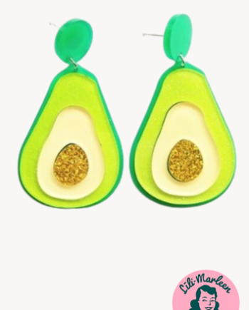 øreringe Store Hængeøreringe  Avocado