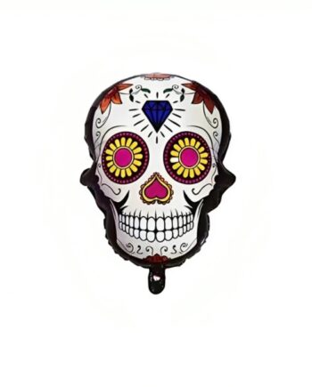 Oppustelig Day The Dead Kranie Med Diamant Motiv