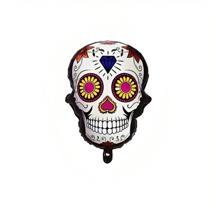 Oppustelig Day The Dead Kranie Med Diamant Motiv