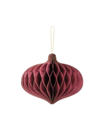 Oval Honeycomb Mørkerød 18x15