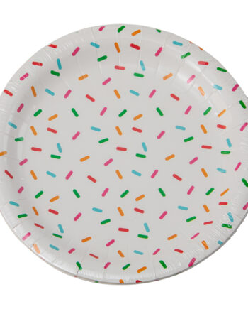 Paptallerken Med Krymmeldesign