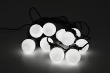Party Lyskæde 10xled Hvide ø50mm 230v Ip44 Mtr  Mtr Tilledning