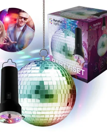 Party Set Roterende Mirror Ball