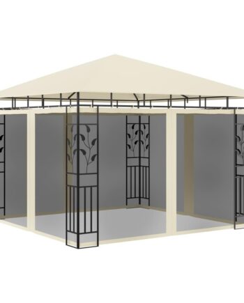 Pavillon Med Myggenet Cremefarvet