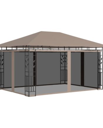 Pavillon Med Myggenet Gråbrun