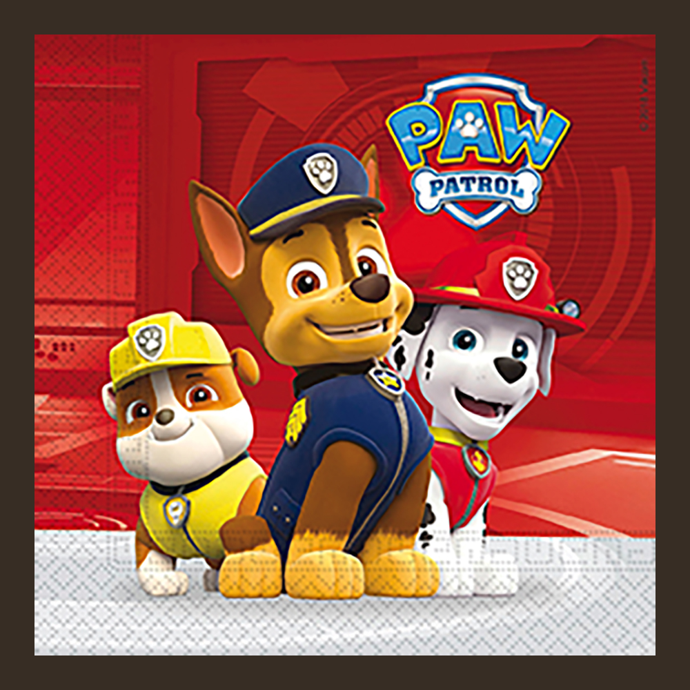 Paw Patrol Servietter 20x 33x33