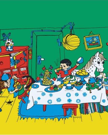 Pippi Langstrømpe Dækkeserviet Til Børn Pippis Fest Plast Hjelm Forlag