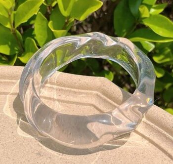 Plastik Armring Cuff Rund Gennemsigtig