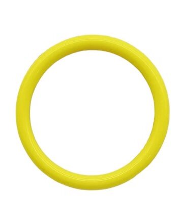 Plastik Armring Cuff Rund Gul