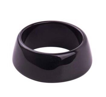 Plastik Armring Cuff Rund Sort
