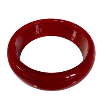 Plastik Armring Cuff Rund Vinrød