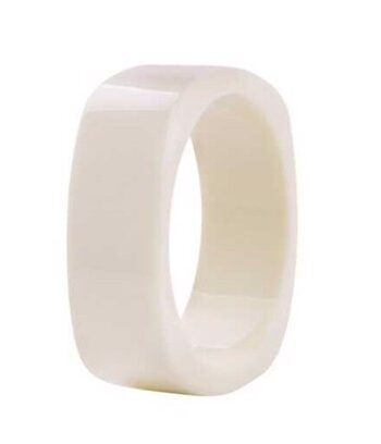 Plastik Armring Firkant Retro Creme