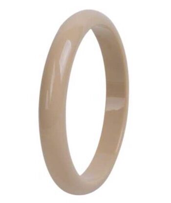 Plastik Armring Klassisk Rund Beige