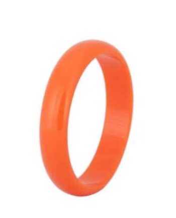 Plastik Armring Klassisk Rund Orange