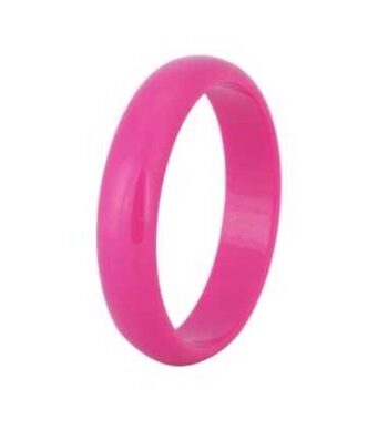 Plastik Armring Klassisk Rund Pink