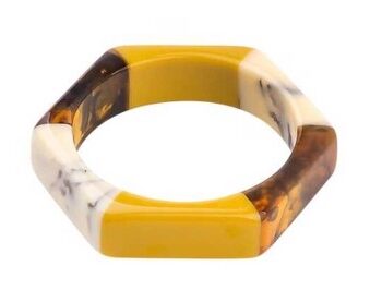 Plastik Armring Sekskant Gul