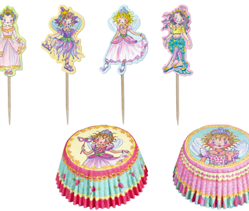 Prinsesse Lillefe Cupcakes Kit Med Forme Pynt Stk