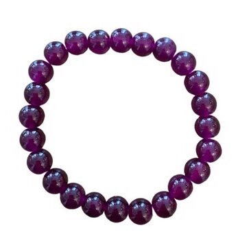 Produktbeskrivelse: Plastik Perlearmbånd  Inger Aubergine