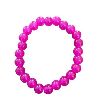 Produktbeskrivelse: Plastik Perlearmbånd  Inger Hot Pink