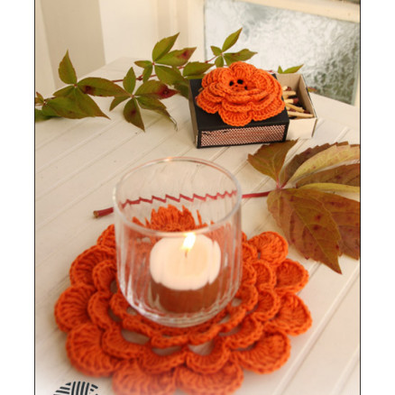 Pumpkin Blossom Drops Design Halloween Pynt Hækleopskrift