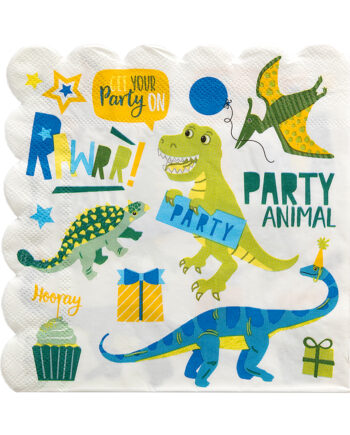 Servietter Med Dinosaur Motiver 16x