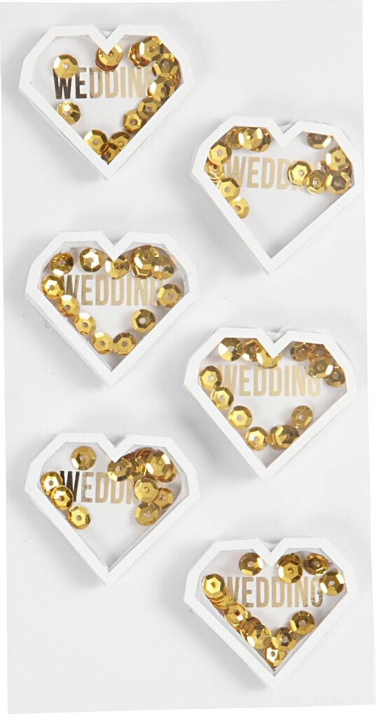 Shaker Stickers Hvid Stk Happy Moments