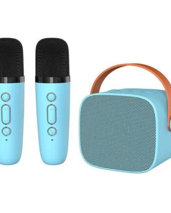 Smart Karaoke Højtaler Med Mikrofoner Perfekt Til Fest Sjov Blå
