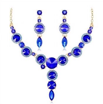 Smykkesæt Anne Catrine Royal Blue