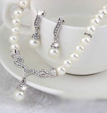 Smykkesæt Pearls And Silver