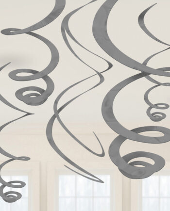 Sølv Swirls 12x