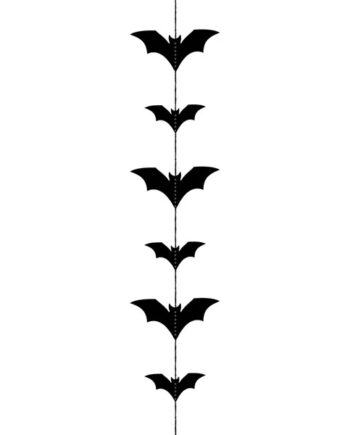 Sort Flagermus Guirlande Meter